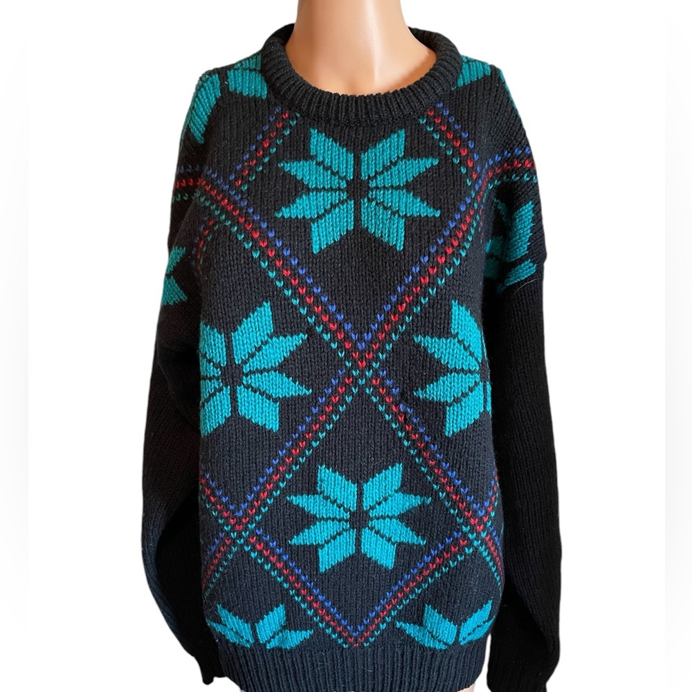 Vintage Lord & Taylor 100% Virgin Wool Sweater L